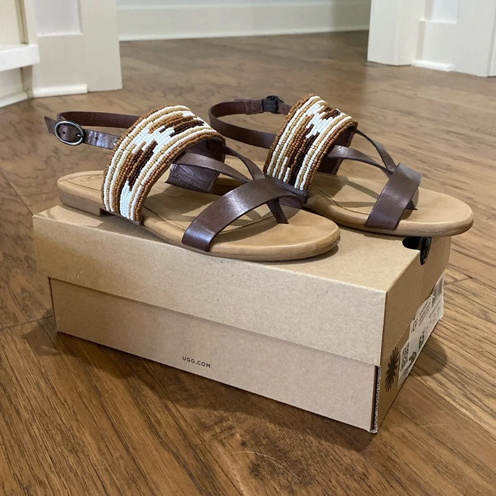 UGG Verona Serape Beads Sandals size 6.5